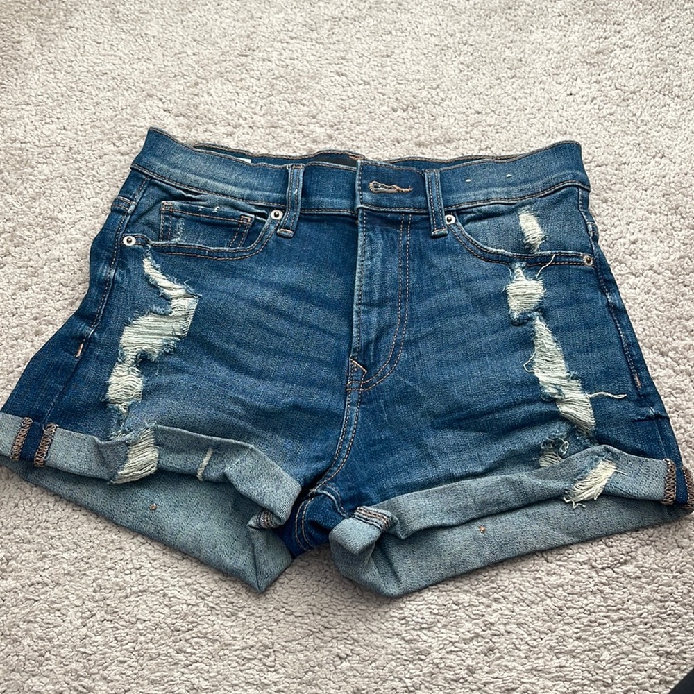 Express High Waisted Jean Shorts